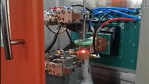 Вертикальный индукционный закалочный станок