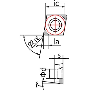 PCТокарные PCBN пластины типа CCGW