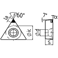 Токарные PCD пластины типа TCGW