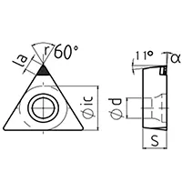 Токарные PCD пластины типа TPGW